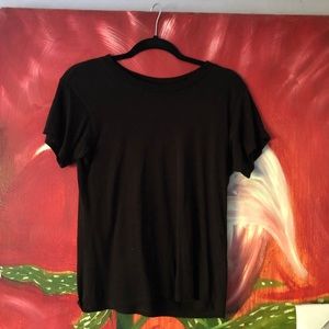 Reformation black Alex slim tee